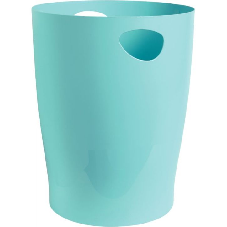 Corbeille a papier Ecobin vert pastel 15L 45363D AQUAREL EXACOMPTA