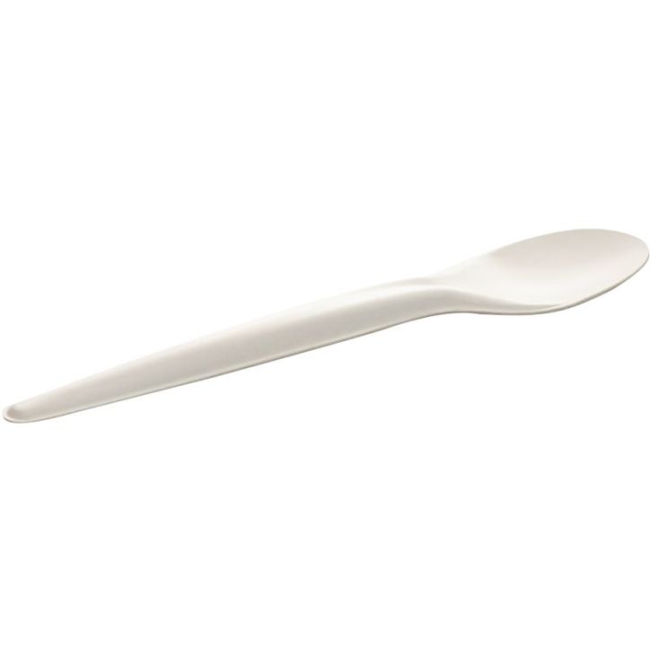 Lot de 50 grandes cuillères en papier blanc 17cm V44317