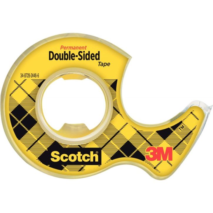 Rouleau adhésif double-face sur dévidoir 12.7 mmx6,35 m A1131 SCOTCH 3M