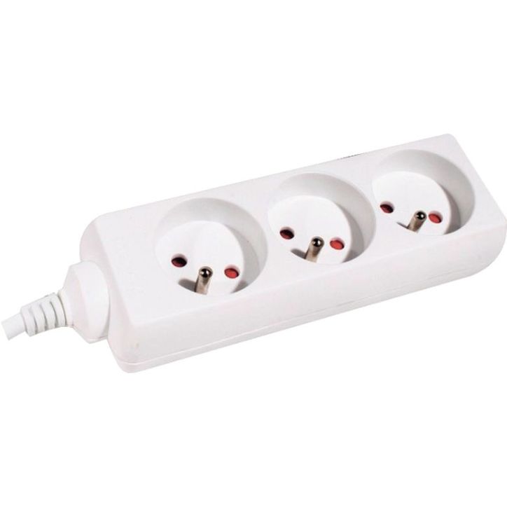 Bloc de 3 prises 1,5m blanc GAE100162