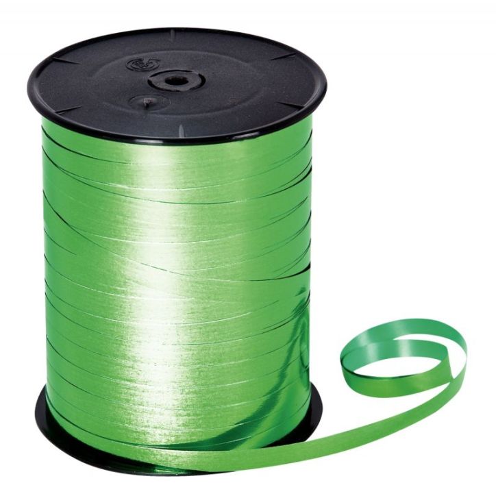 Bobine de 250m de longueur sur 7 mm de largeur de bolduc lisse vert empire 602050C
