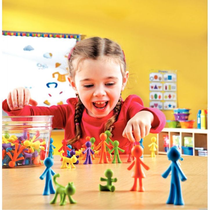 Baril de 72 pièces famille a trier couleurs assorties LER3372