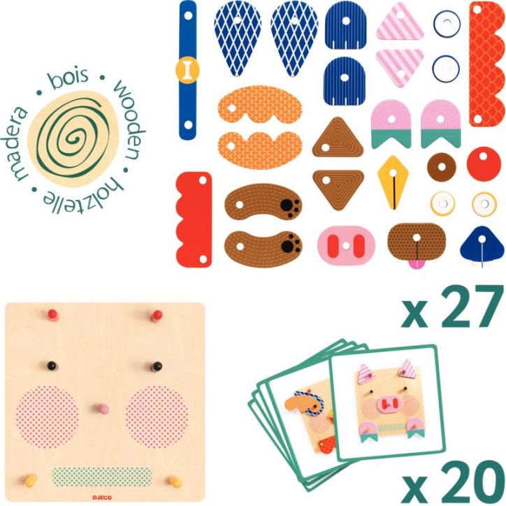 Jeu d'assemblage CREAFACES DJ01676 DJECO