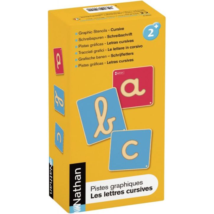 Piste graphique lettres cursives 375219 NATHAN