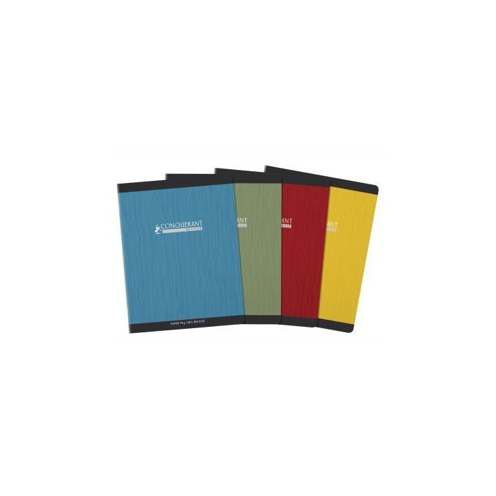 Piqûre 96 pages seyès, format 17x22 cm, papier 70g recyclé 100100375 HAMELIN