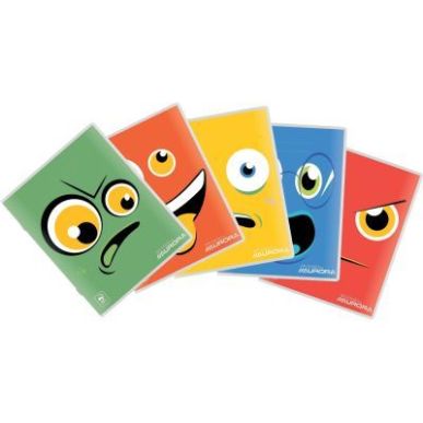 Achetez Cahier piqué écolier 72 pages 80g, quadrillé 10x10, format A5 136PQ10 AURORA pas cher sur..