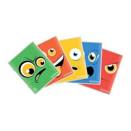 Achetez Cahier piqué écolier 120 pages 80g, quadrillé 5x5, format A5 160PQ5 AURORA pas cher sur M..