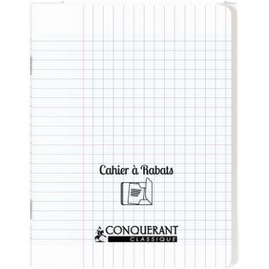 Achetez Piqûre 48 pages couverture polypropylène avec 2 rabats format 17x22 cm seyes incolore 4001..