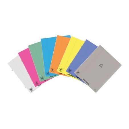 Achetez Cahier piqué AURORA 72 pages 80g, format A5 ligné 8mm, couverture PP coloris assortis 136P..