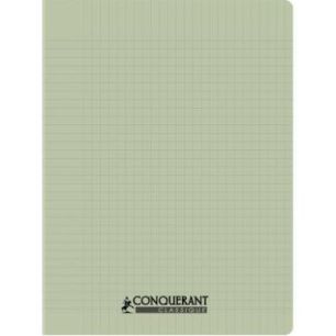 Achetez Piqûre 96 pages CONQUERANT, 17x22 cm, seyès, couv PP vert pastel 100902111 CONQUERANT HAME..