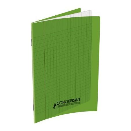 Achetez CONQUERANT C9 Cahier piqûre 17x22cm 32 pages 90g grands carreaux Séyès. Couverture polypr..
