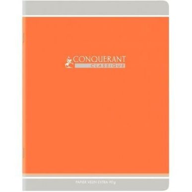 Achetez Cahier piqué 96 pages, format 24x32 cm, seyès, papier 90g, orange 400164242 CONQUERANT HAM..