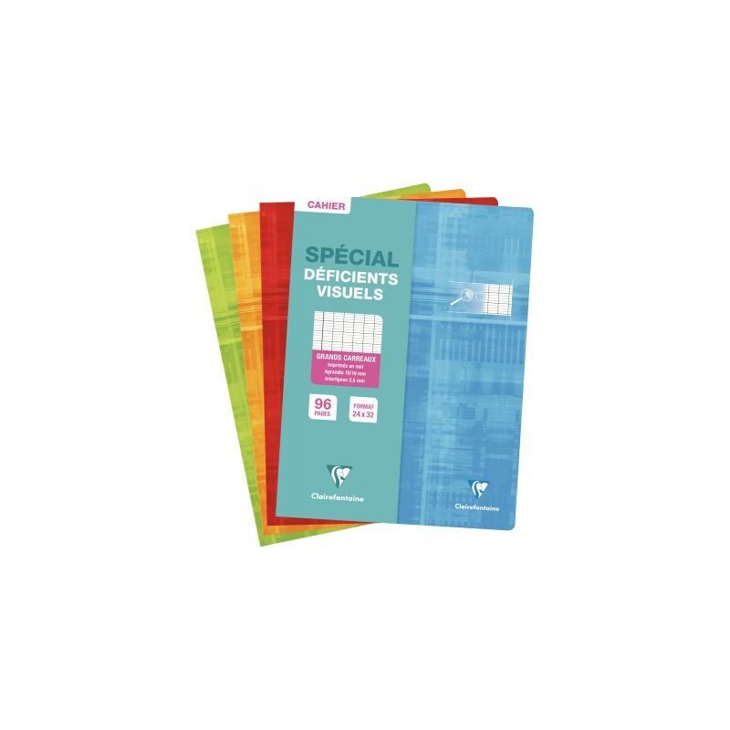 Achetez Piqûre 96 pages 24x32 cm, seyès 2,5 mm agrandi 10/10, papier 90g 63396C CLAIREFONTAINE pas..