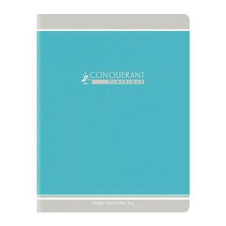 Achetez Cahier piqué 96 pages, format 24x32 cm, seyès, papier 90g, bleu 400164243 CONQUERANT HAMEL..