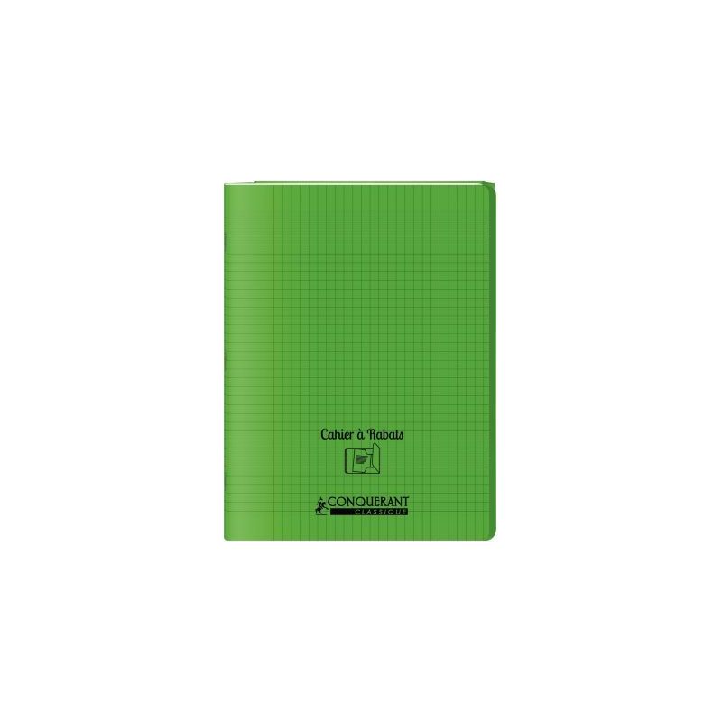 Achetez Piqûre 48 pages couverture polypropylène avec 2 rabats format 24x32 cm seyes vert 40010401..