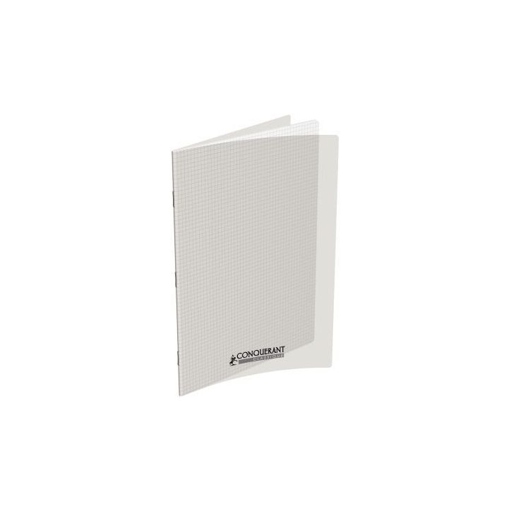 Piqûre 96 pages couverture polypropylène incolore 24x32 cm papier 90g quadrillé 5x5 400009672 HAMELIN