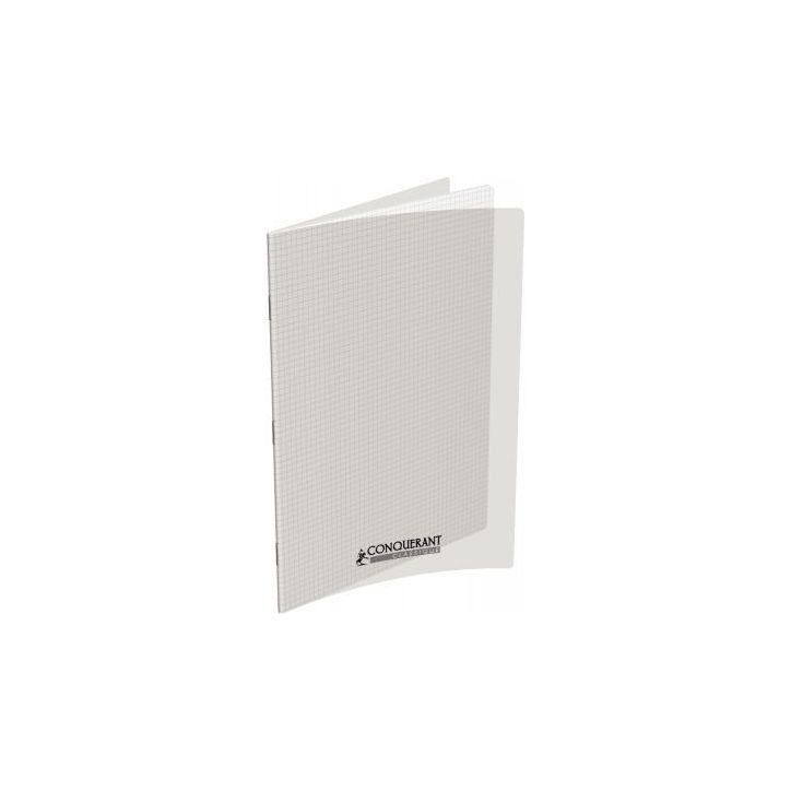 Piqûre 48 pages 24x32 cm quadrillé 5x5 90g couverture en polypropylène incolore 400037800 HAMELIN