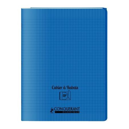 Achetez Piqûre 48 pages couverture polypropylène avec 2 rabats format 24x32 cm seyes bleu 40010401..