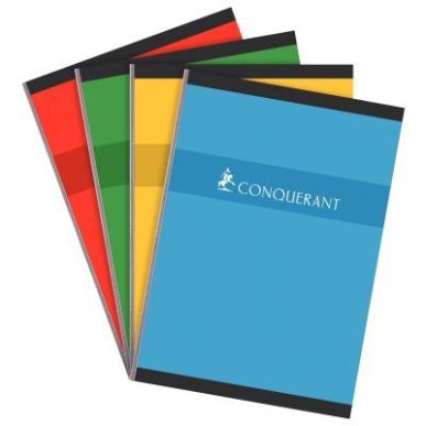 Achetez CONQUERANT C7 Cahier reliure brochure 21x29,7cm 192 pages 70g grands carreaux séyès pas ch..