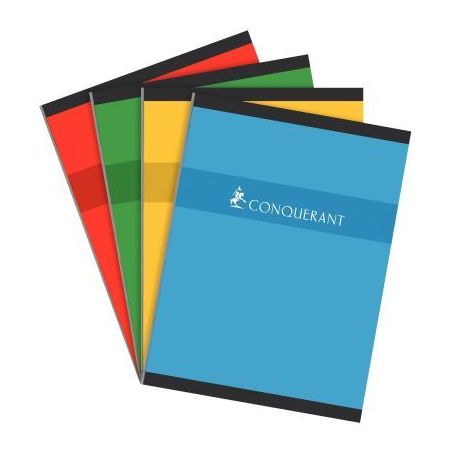 Achetez CONQUERANT C7 Cahier reliure brochure 24x32cm 192 pages 70g grands carreaux Séyès pas cher..