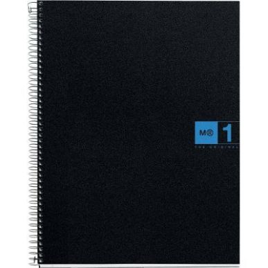 Achetez NOTEBOOK MIQUELRIUS format A5, 80 feuilles 70g, quadrillé 5x5, couverture PP noir, intérie..