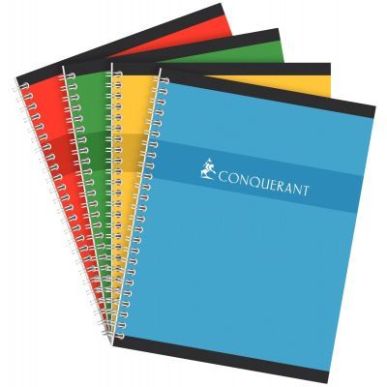 Achetez CONQUERANT C7 Cahier reliure spirale 17x22 cm 100 pages 70g petits carreaux 5x5 NF pas cher ..