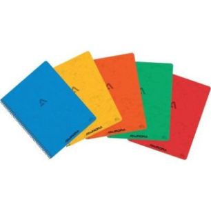 Achetez Cahier spiralé 120 pages 80g, quadrillé 5x5, format A5, coloris assortis 2160KQ5 AURORA pa..