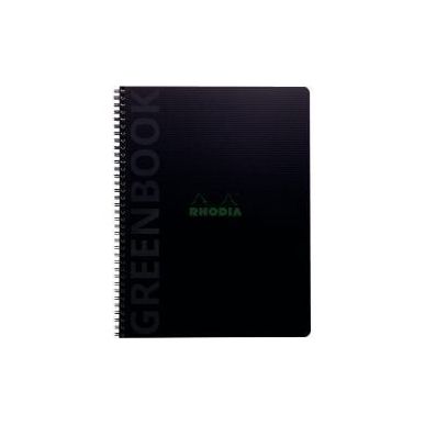 Achetez Cahier GREENBOOK couverture polypropylène, 160 pages perforées, format A4+, quadrillé 5x5..