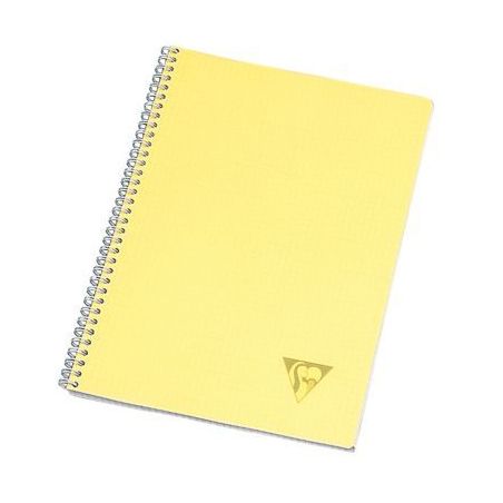 Achetez CLAIREFONTAINE Cahier spirale couverture polypro 100 pages A4 grands carreaux pas cher sur M..