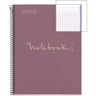 Achetez NOTEBOOK MIQUELRIUS format A4, 80 feuilles 80g, quadrillé 5x5, couverture carton recyclé l..