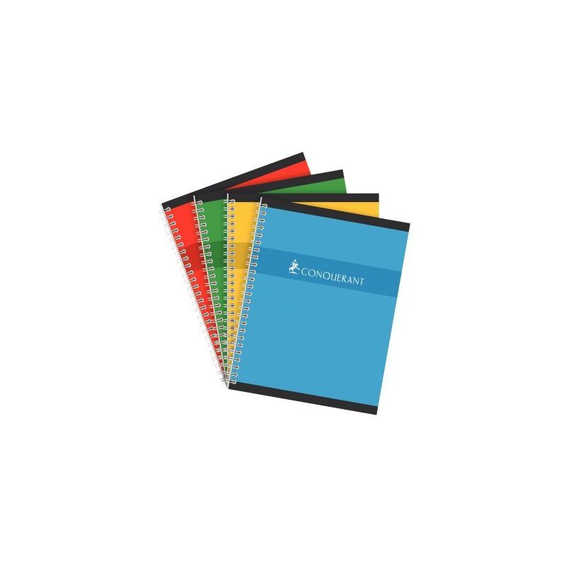 Achetez CONQUERANT C7 Cahier reliure spirale 21x29,7 cm 100 pages 70g grands carreaux séyès pas ch..