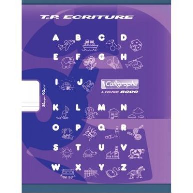 Achetez Piqûre 32 pages 17x22 cm, double ligne 5 mm interligne et verticale / uni, papier 90g 10850..