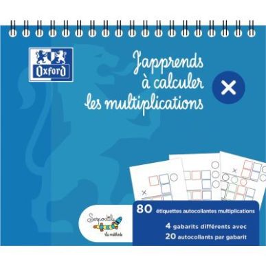 Achetez Bloc de gabarits de multiplications, 80 étiquettes 400194406 OXFORD SERPODILE pas cher sur ..