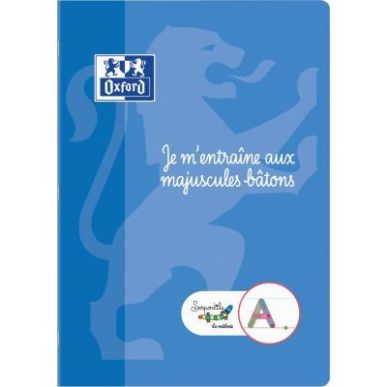 Achetez Cahier d'écriture DYS format A4, 48 pages, lettres majuscules bâtons 400185633 OXFORD SERP..