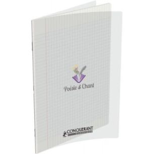 Achetez CONQUERANT C9 Cahier de poésie 90g, 24x32cm, 48 pages grands carreaux Séyès, couverture p..