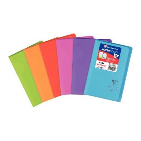 Achetez Carnet piqué 96 pages KOVERBOOK, format 9x14 cm, quadrillé 5x5, coloris assortis 921601C K..