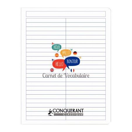 Achetez Carnet de vocabulaire, 96 pages, format 17 x 22 cm 400147407 HAMELIN pas cher sur Ma Rentré..