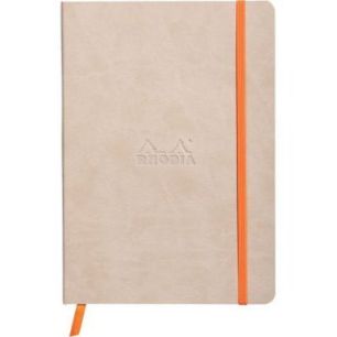Achetez Carnet 160 pages RHODIARAMA format A5, dot (pointillés), couverture souple en simili cuir, ..