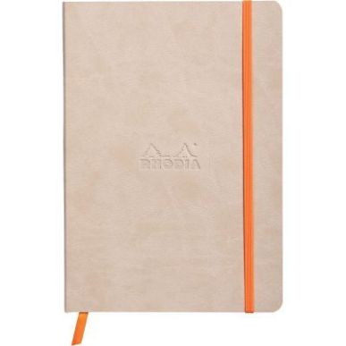 Achetez Carnet 160 pages RHODIARAMA format A5, dot (pointillés), couverture souple en simili cuir, ..