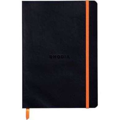 Achetez Carnet 160 pages RHODIARAMA format A5, dot (pointillés), couverture souple en simili cuir, ..
