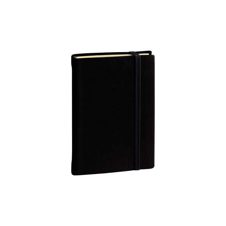 Carnet ligné Silk 21x29,7cm noir 2371198Q QUO VADIS