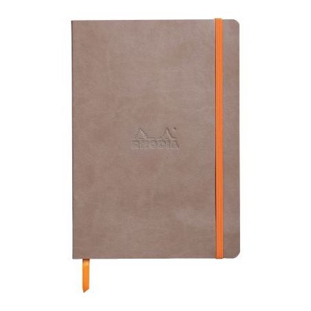 Achetez Carnet 160 pages RHODIARAMA format A5, 5x5, couverture souple en simili cuir, taupe 117818C ..