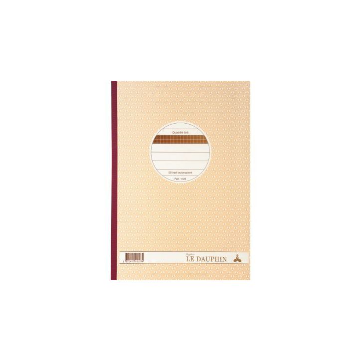 Manifold NCR format 297X210mm quadrillé autocopiant 50 tripli 1123D LE DAUPHIN