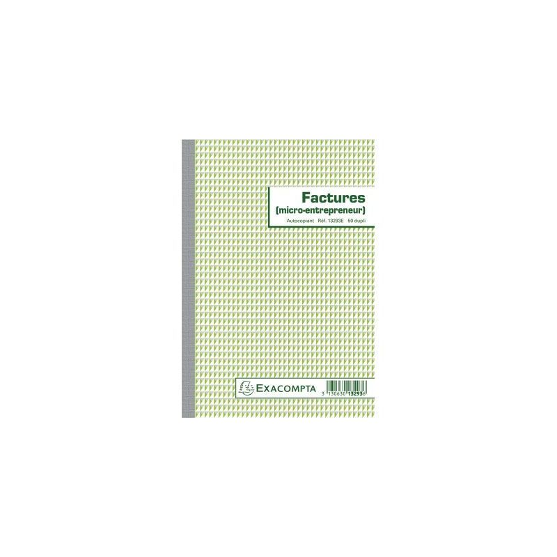 Achetez Manifold Facture micro-entrepreneur 50 duplicatas autocopiants 13293E EXACOMPTA pas cher sur..