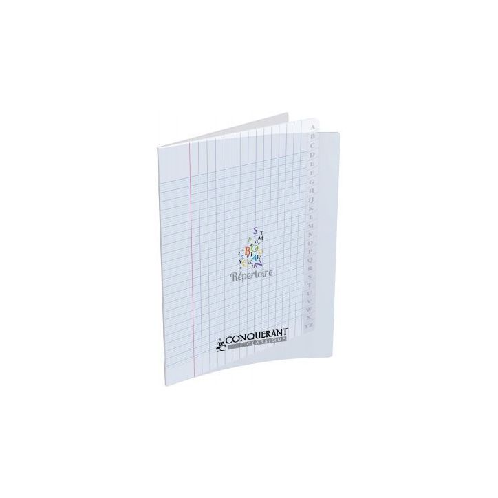 Répertoire piqué 96 pages, 17x22 cm, seyès 90 g couverture en polypropylène incolore 400026557 HAMELIN