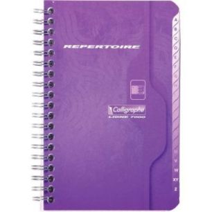 Achetez Répertoire à  reliure intégrale 180 pages, format 11 x 17 cm, quadrillé 5x5 237C CLAIRE..