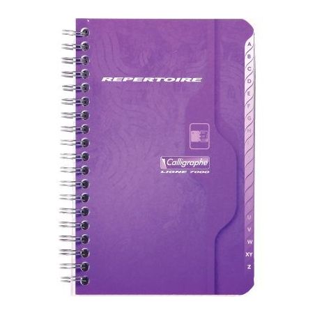 Achetez Répertoire à  reliure intégrale 180 pages, format 11 x 17 cm, quadrillé 5x5 237C CLAIRE..