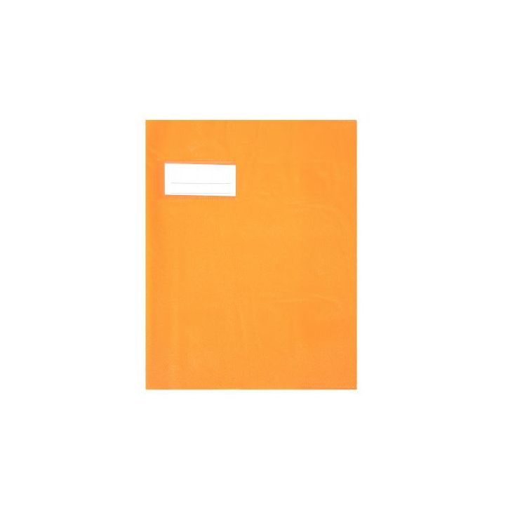 Paquet de 10 protèges-cahier épaisseur 21/100ème 17x22 cm PVC orange 1110433 orang