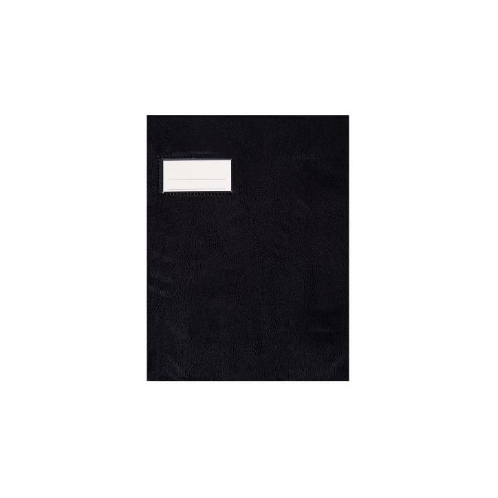 Paquet de 10 protèges-cahier épaisseur 21/100ème 17x22 cm PVC noir 1110433 noir