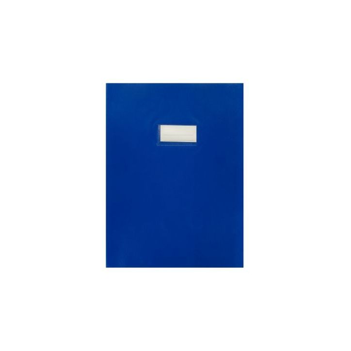Paquet de 10 protèges-cahier épaisseur 21/100ème 21x29,7cm PVC bleu 1110436 bleu